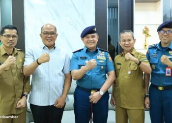 Pertemuan Ketua DPRD Sumbar dan Komandan Lantamal II Padang