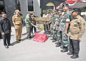 Buka TMMD, Gubernur Mahyeldi Harapkan Pelaksanaannya Percepat Pembangunan Wilayah