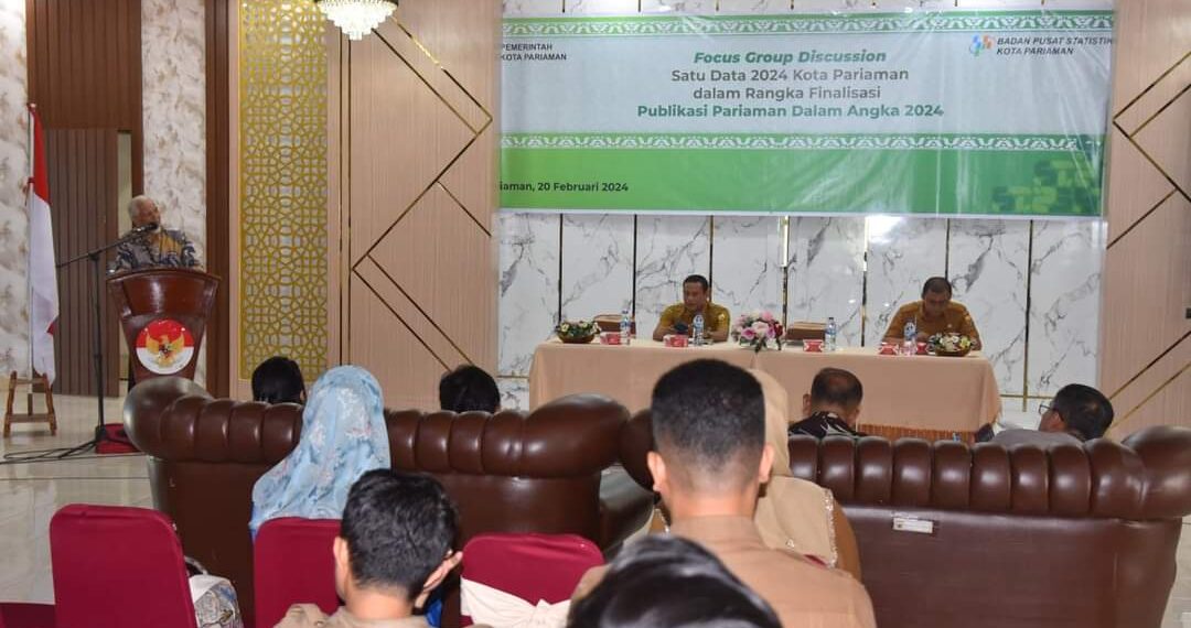 BPS Kota Pariaman Gelar FGD Satu Data 2024