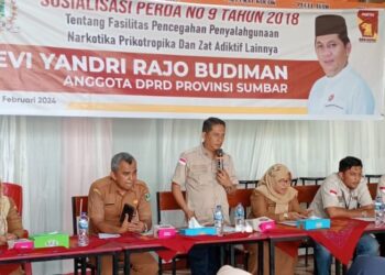 Sosialisasi Perda, Anggota DPRD Sumbar Eviyendri Ingatkan Dampak Buruk Penyalahgunaan Narkoba