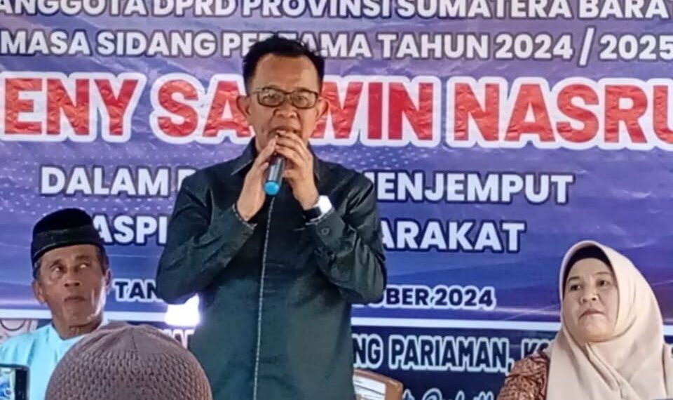 Terima Aspirasi dalam Reses, Anggota DPRD Sumbar Benny Saswin Tinjau Irigasi dan Bangunan SD