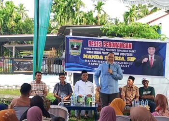 Reses di Padang Sarai, Wakil Ketua DPRD Sumbar Nanda Satria Janji Perjuangkan Aspirasi