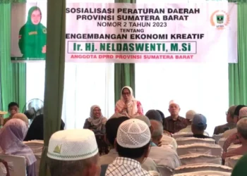 Anggota DPRD Sumbar Neldaswenti Sosialisasikan Perda Pengembangan Ekraf