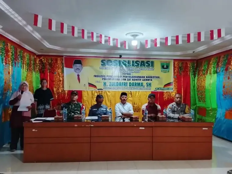 Anggota DPRD Sumbar Zuldafri Darma Sosialisasi Perda Narkoba