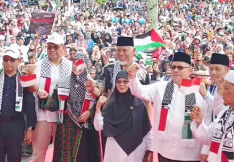 Hadir dalam Aksi Bela Palestina, Muhidi Ajak Masyarakat Beri Dukungan Moral dan Material