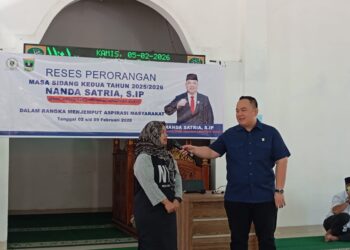 Reses di Pasar Lalang, Nanda Satria Janji Perjuangkan Kenaikan Bantuan Modal UMKM