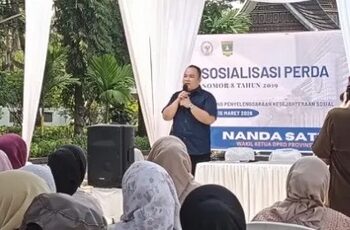 Wakil Ketua DPRD Nanda Satria Sosialisasikan Perda Soal Kesejahteraan Sosial
